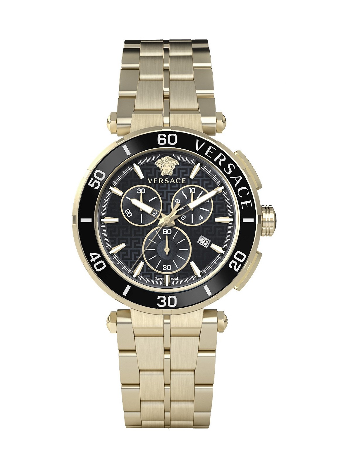 orologio uomo Versace VE3L00522 Greca Chronograph Mens Watch 45mm 5ATM