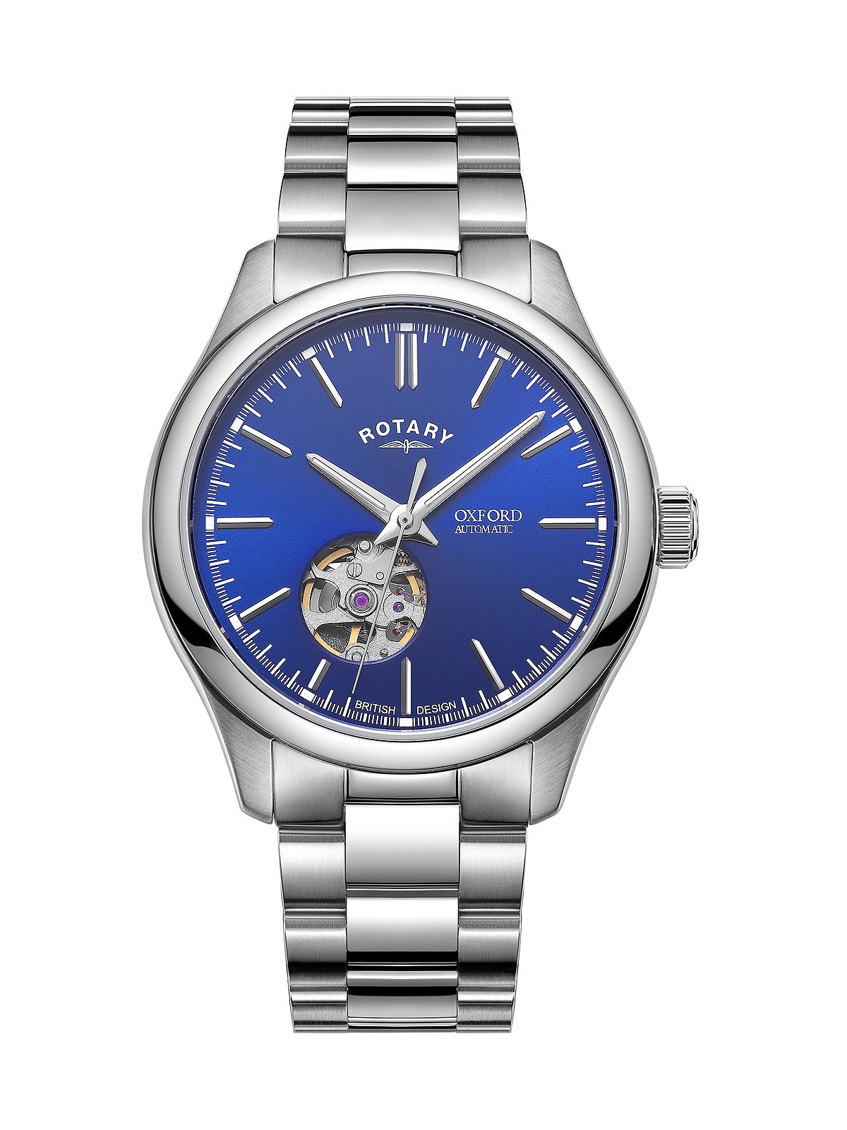 orologio uomo Rotary GB05095/05 Oxford Automatic Mens Watch 40mm 5ATM