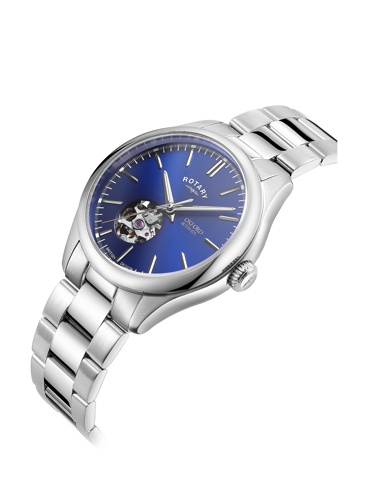 orologio uomo Rotary GB05095/05 Oxford Automatic Mens Watch 40mm 5ATM