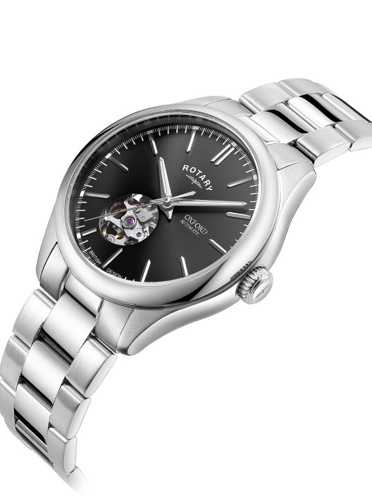orologio uomo Rotary GB05095/04 Oxford Automatic Mens Watch 40mm 5ATM