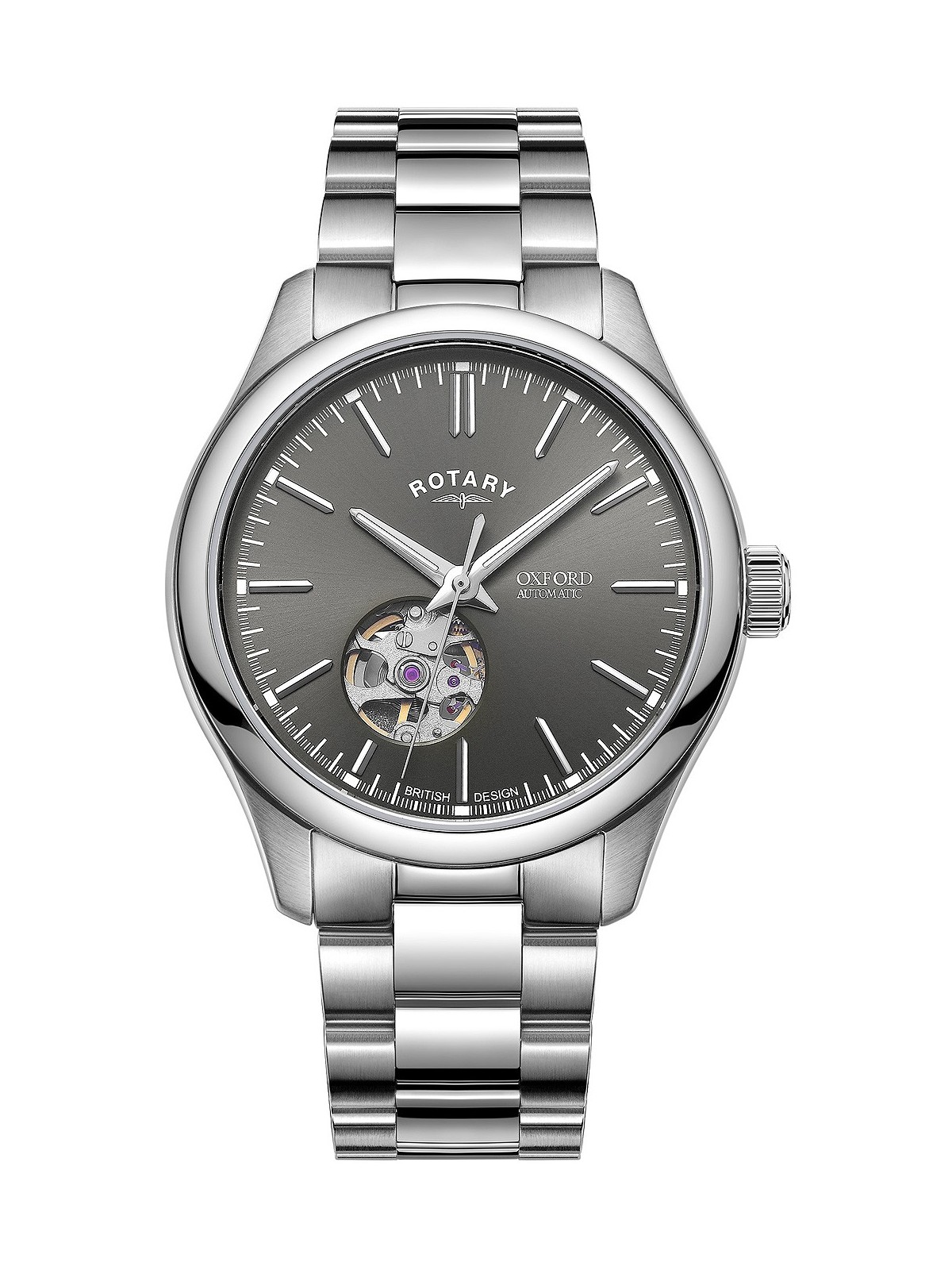 orologio uomo Rotary GB05095/74 Oxford Automatic Mens Watch 40mm 5ATM