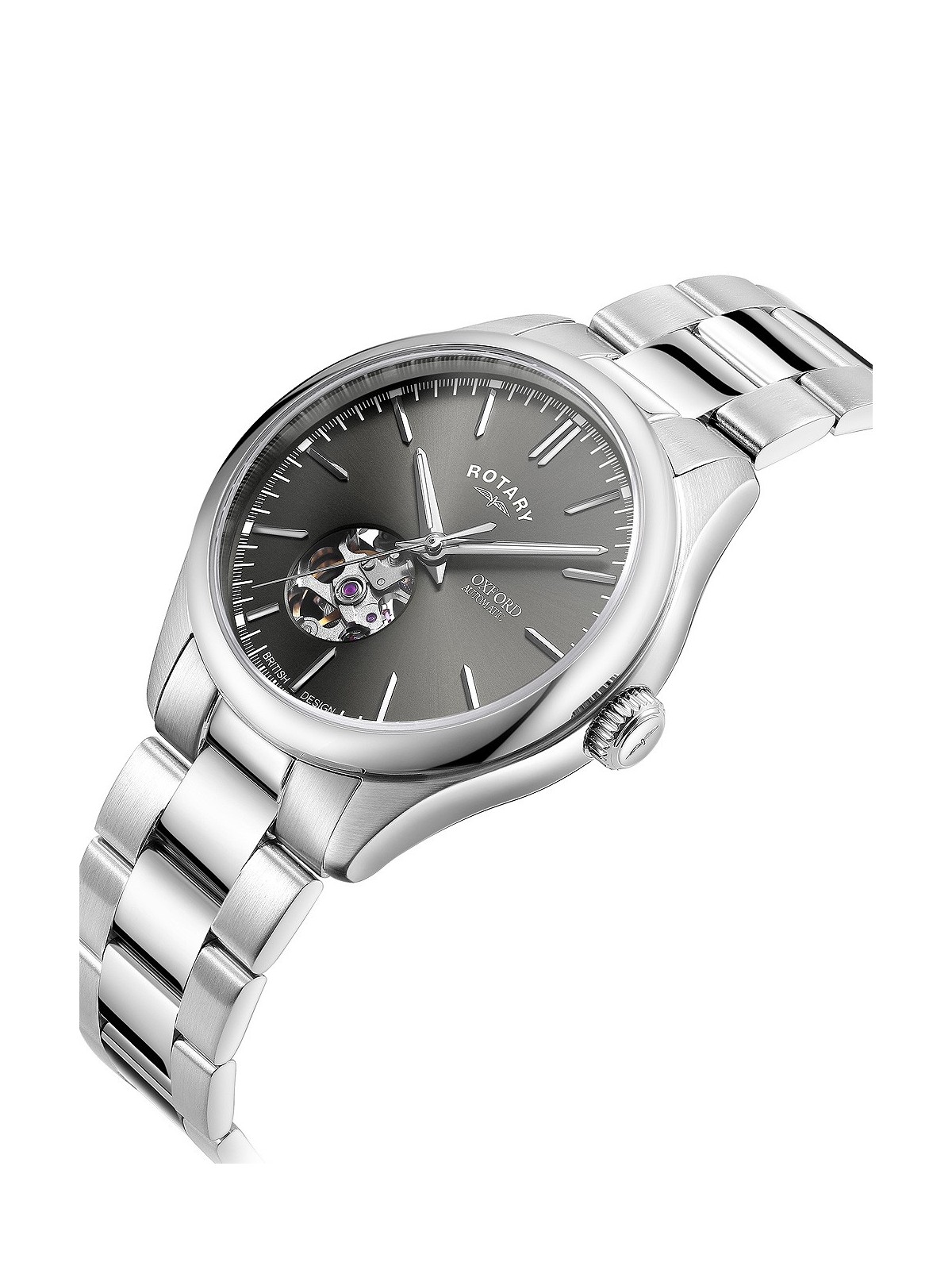 orologio uomo Rotary GB05095/74 Oxford Automatic Mens Watch 40mm 5ATM