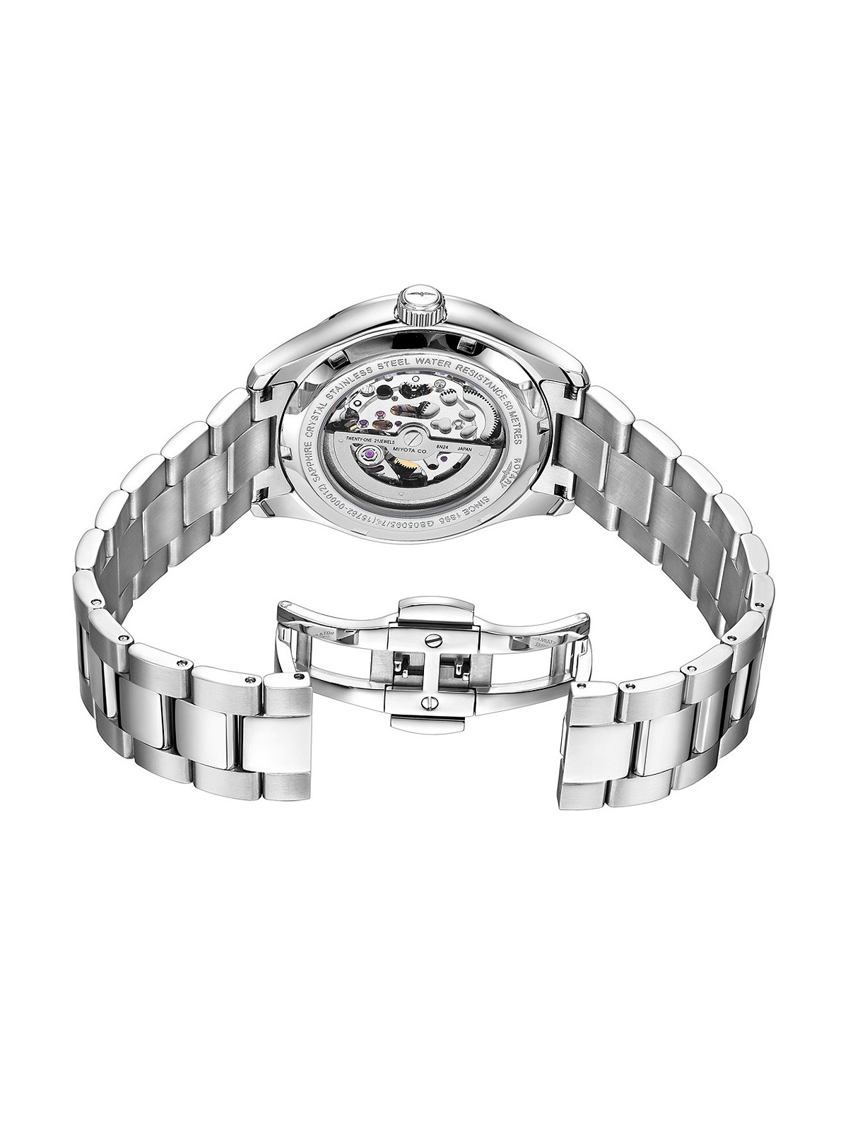 orologio uomo Rotary GB05095/74 Oxford Automatic Mens Watch 40mm 5ATM