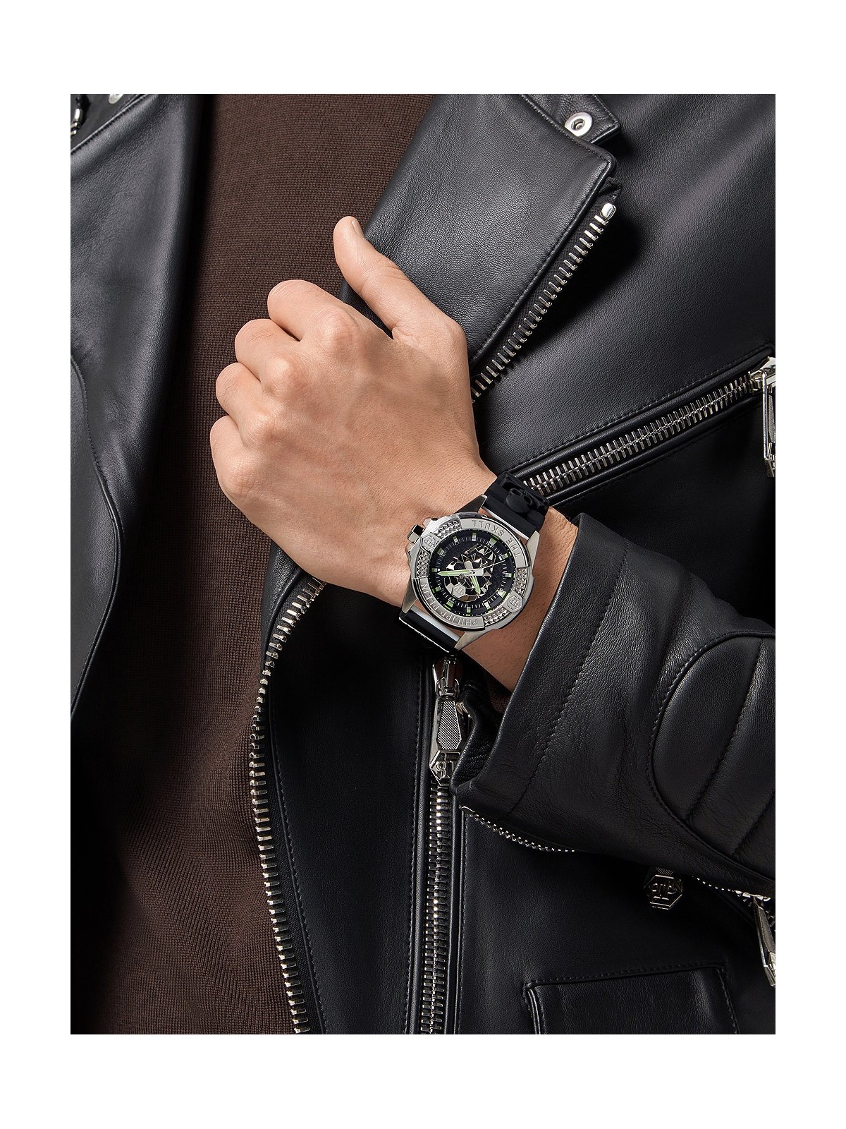 orologio uomo Philipp Plein PWAAA0121 The Skull 44mm Mens Watch 44mm 5ATM