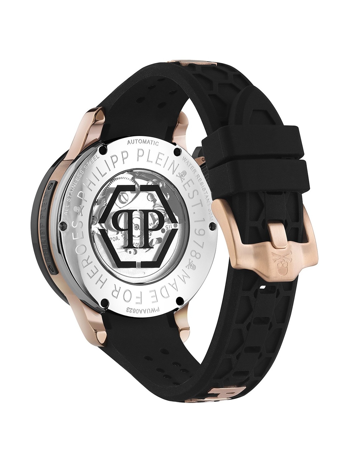 orologio uomo Philipp Plein PWUAA0623 Hyper Sport Automatic Mens Watch 46mm 5ATM