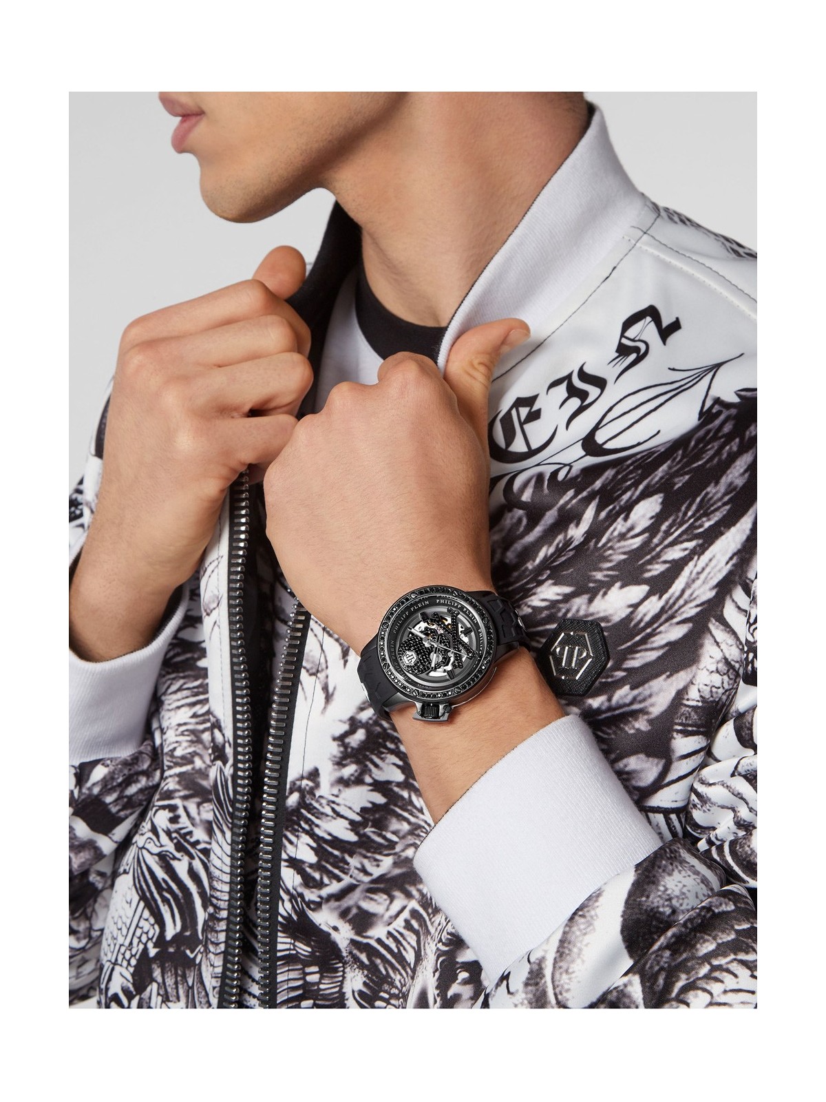 orologio uomo Philipp Plein PWUAA0423 Hyper Sport Automatic Mens Watch 46mm 5ATM