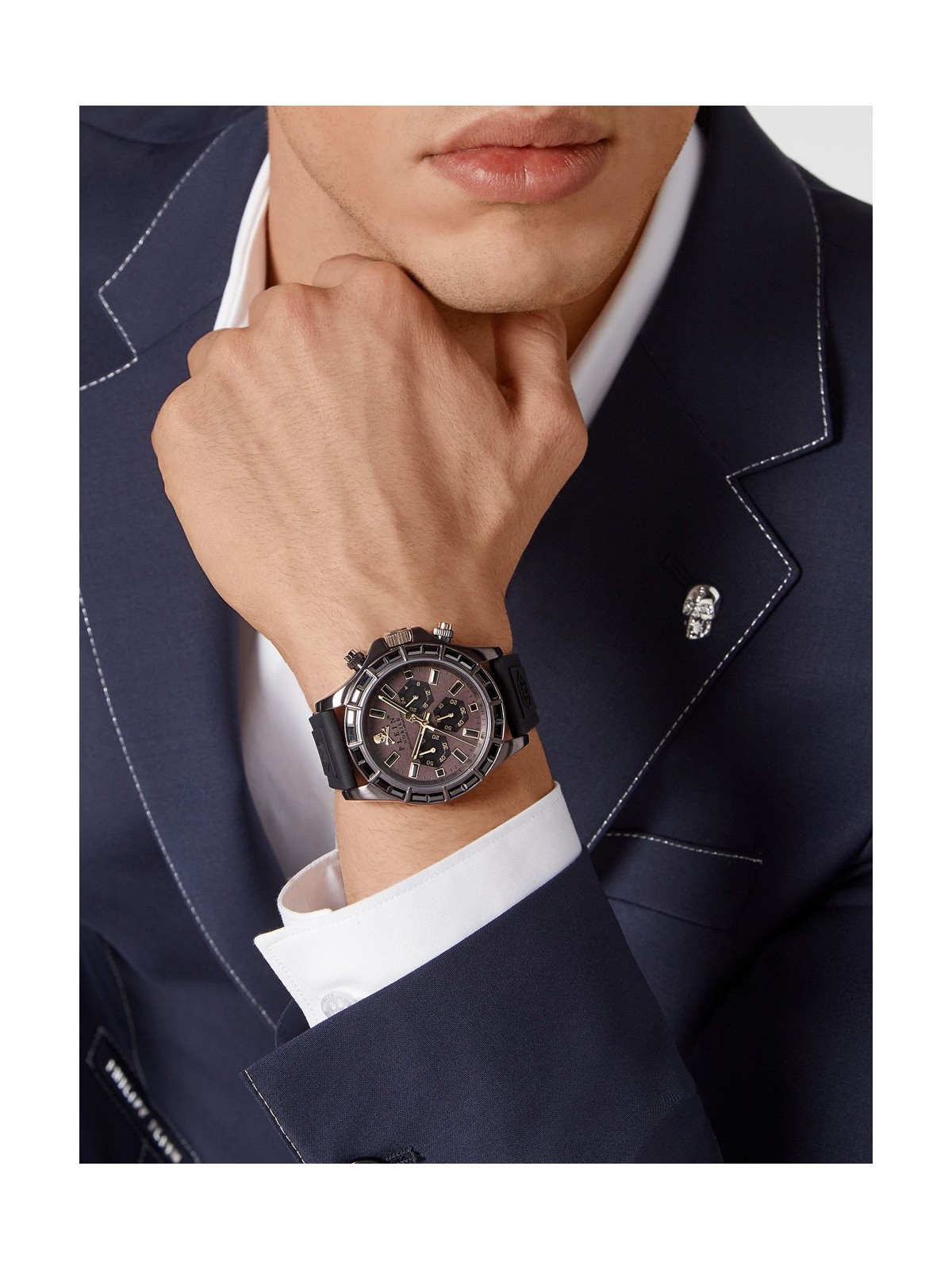 orologio uomo Philipp Plein PWVAA0323 Street Couture Chronograph Mens Watch 43mm 5ATM