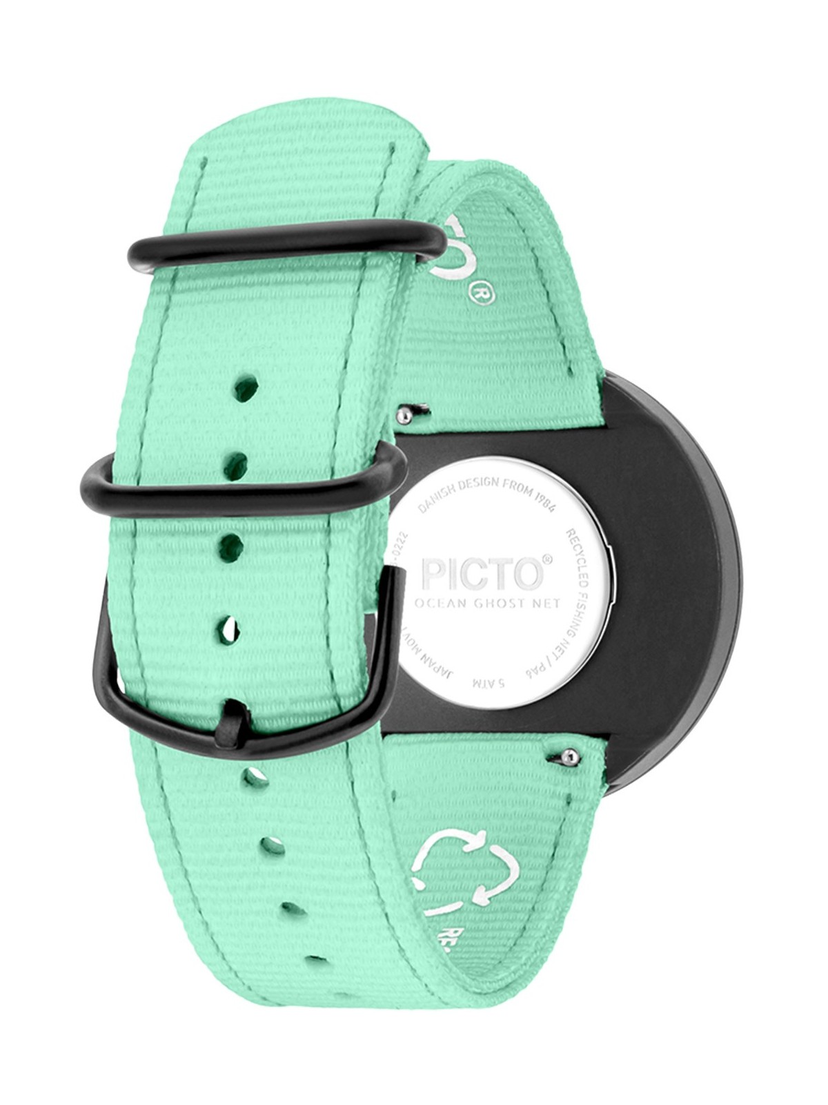 orologio unisex PICTO R44020-R019 Unisex Watch Ghost Nets Pacific Green 40mm 5ATM