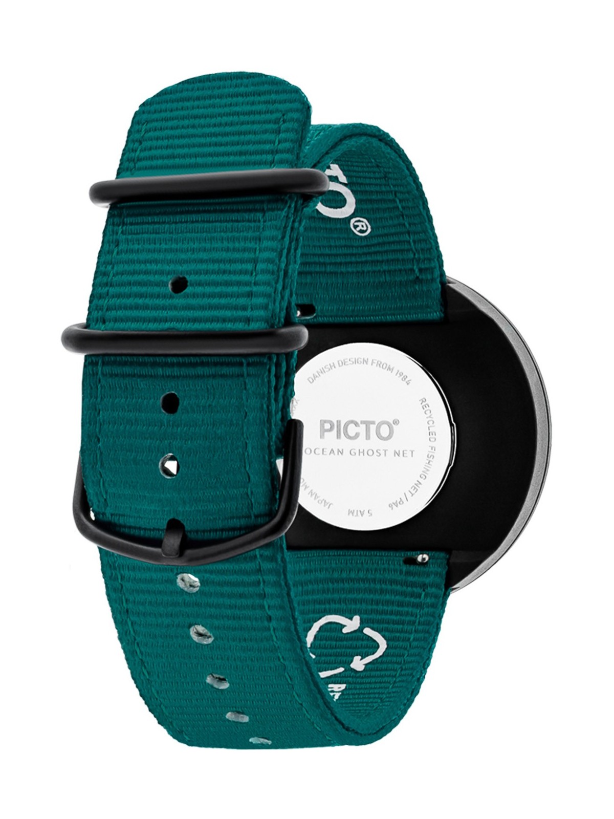 orologio unisex PICTO R44003-R004 Unisex Watch Ghost Nets Ocean Green 40mm 5ATM