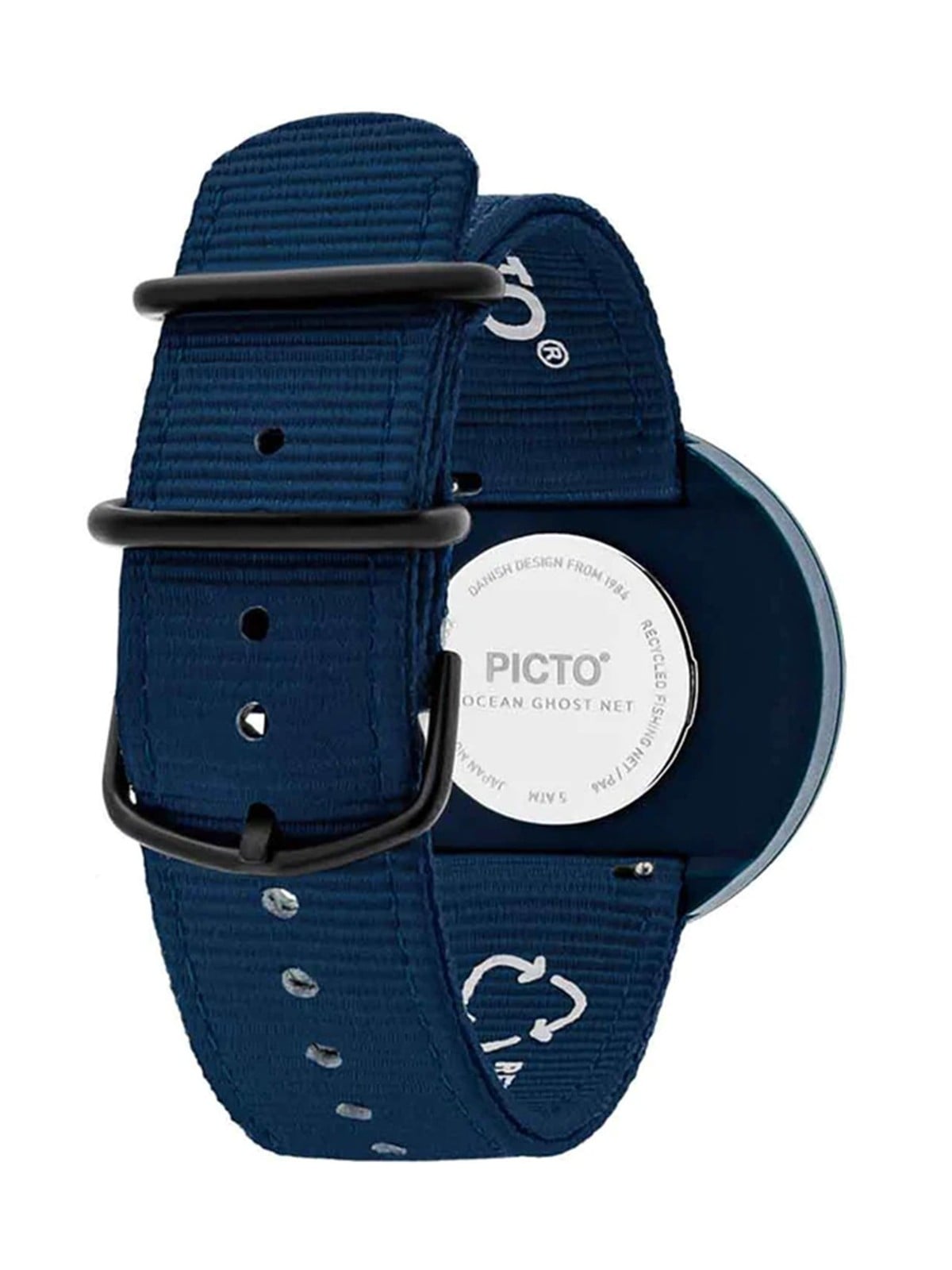 orologio unisex PICTO R44001-R001 Unisex Watch Ghost Nets Navy Blue 40mm 5ATM