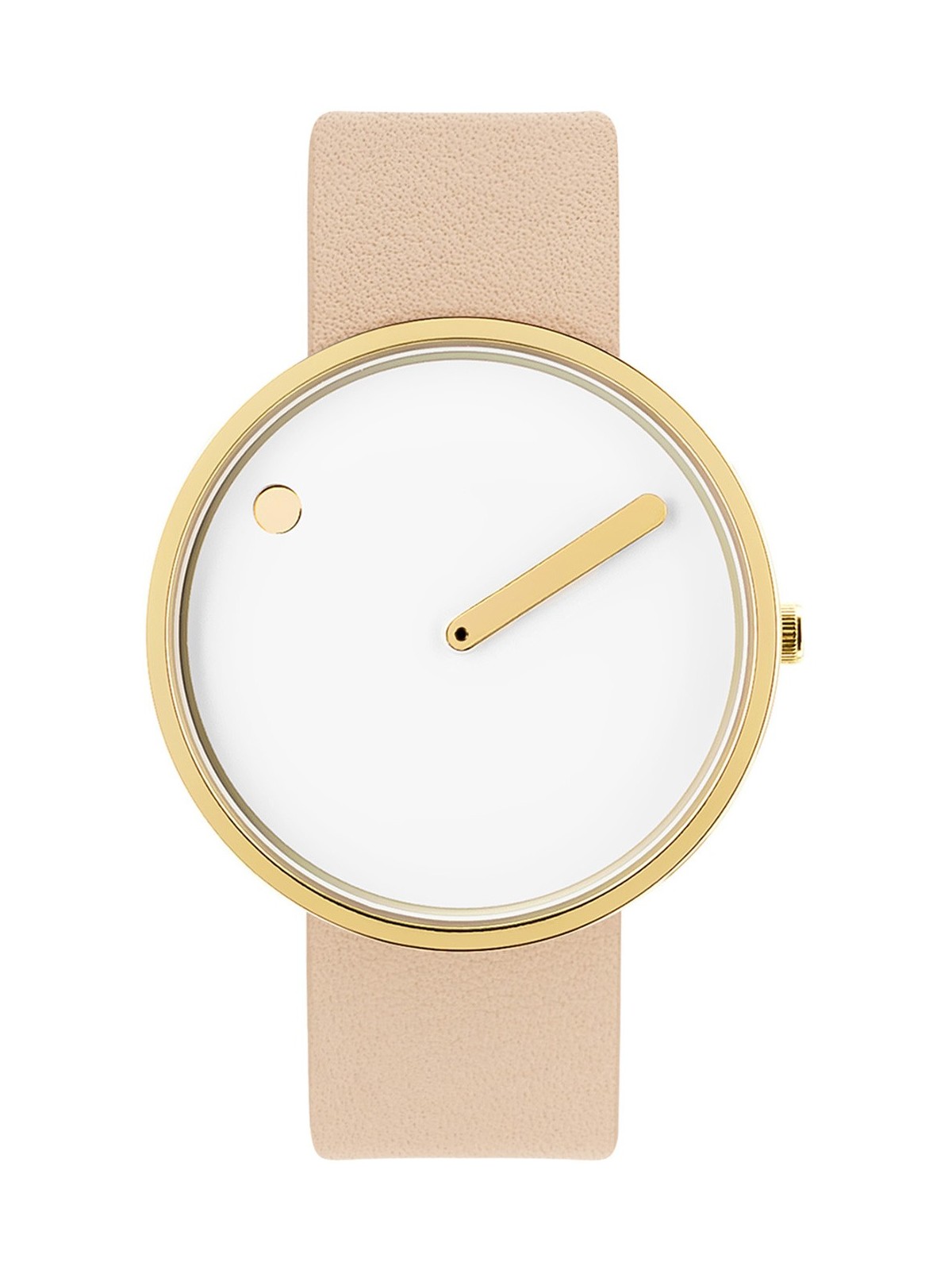 orologio donna PICTO 43321-6320G Ladies Watch White and Gold 40mm 5ATM