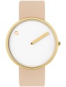 orologio donna PICTO 43321-6320G Ladies Watch White and Gold 40mm 5ATM