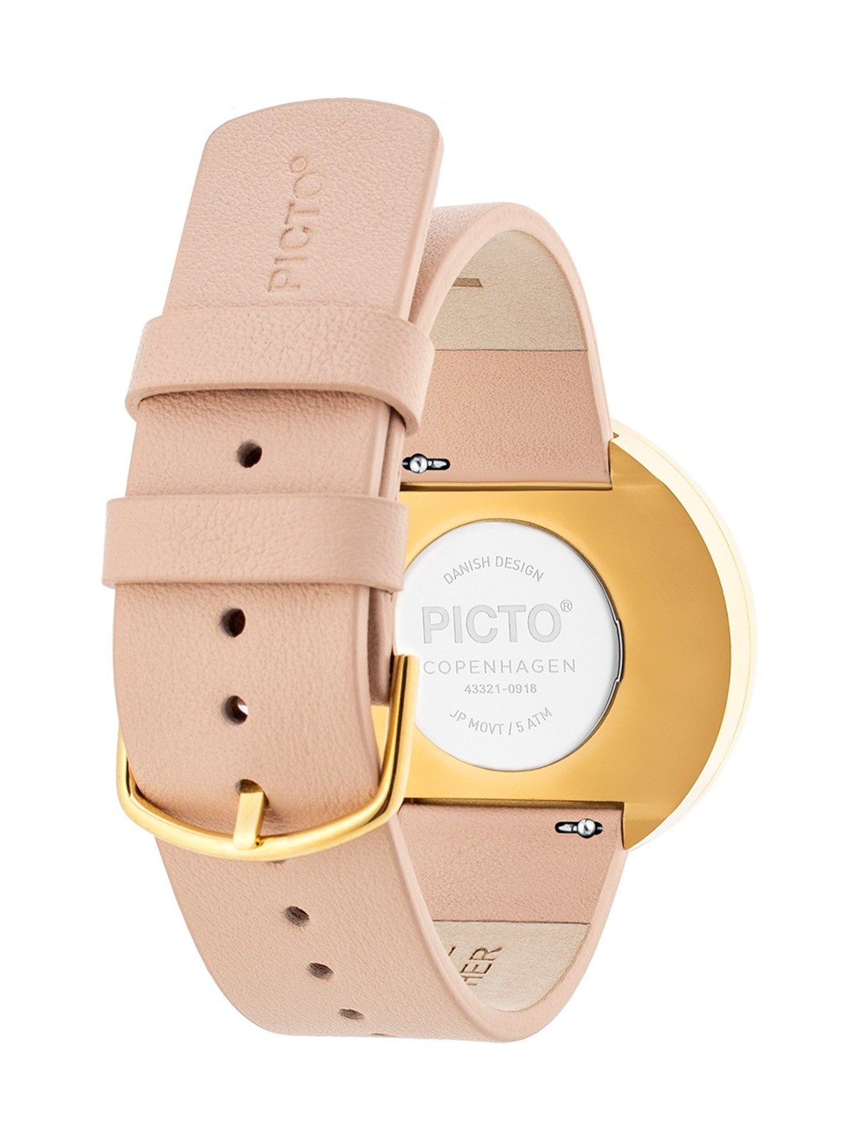 orologio donna PICTO 43321-6320G Ladies Watch White and Gold 40mm 5ATM