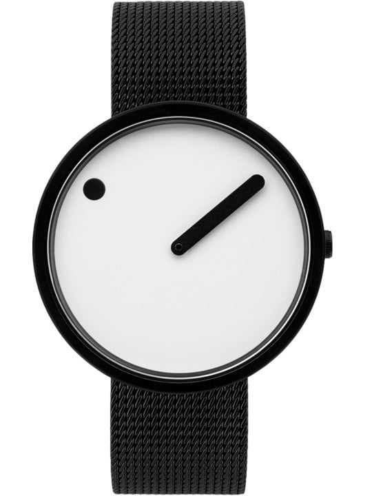 orologio unisex PICTO 43379-1020 Unisex Watch Black and White 40mm 5ATM