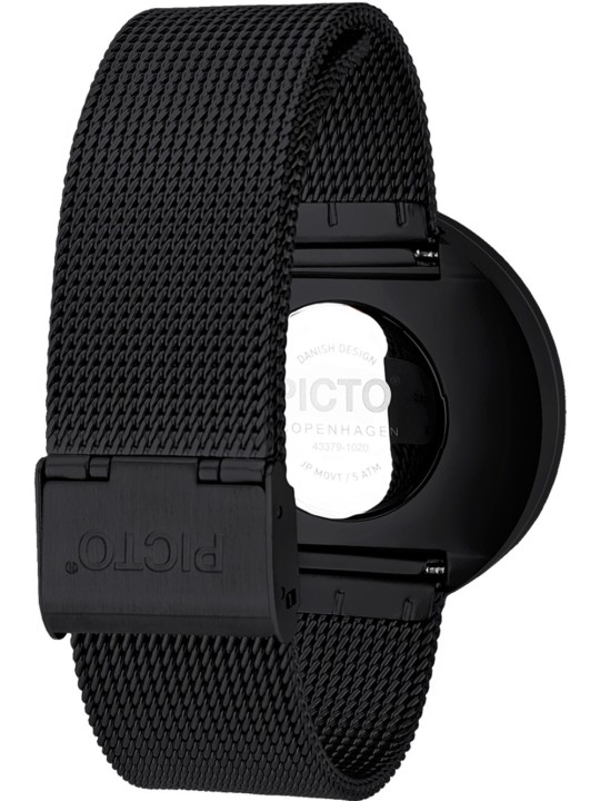 orologio unisex PICTO 43379-1020 Unisex Watch Black and White 40mm 5ATM