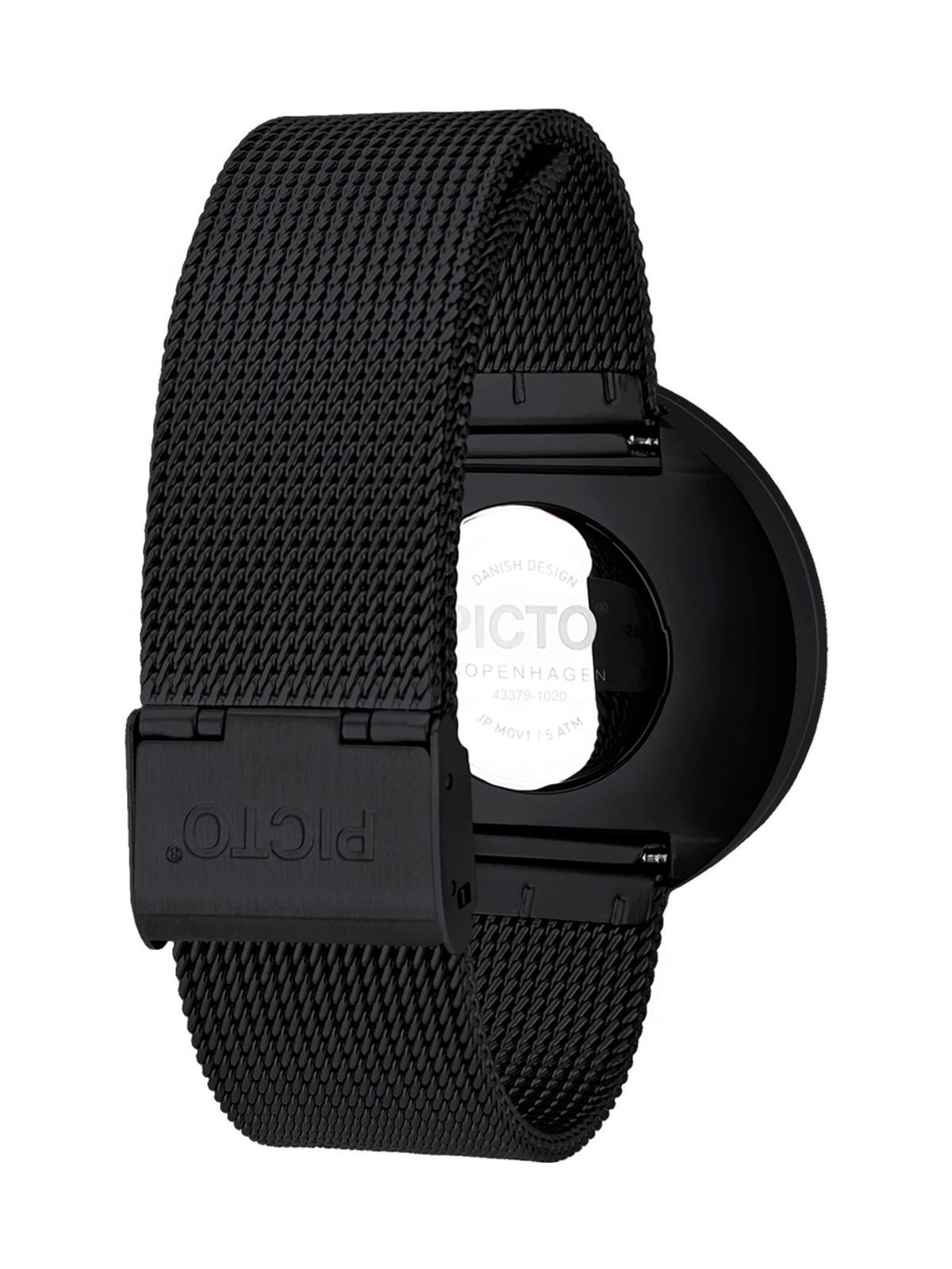 orologio unisex PICTO 43379-1020 Unisex Watch Black and White 40mm 5ATM