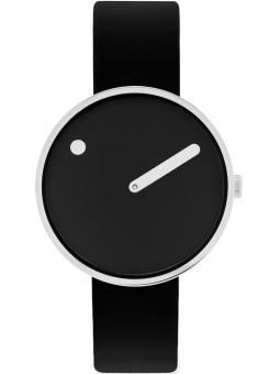 orologio donna PICTO 34070-4114 Ladies Watch Black and Steel 34mm 5ATM
