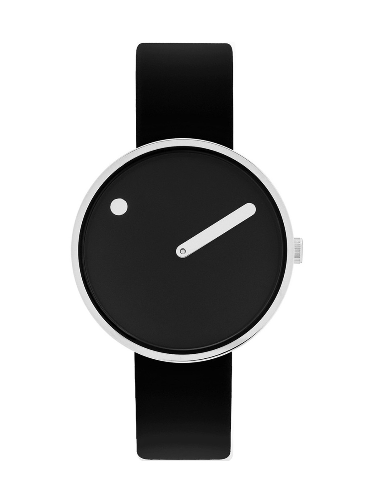 orologio donna PICTO 34070-4114 Ladies Watch Black and Steel 34mm 5ATM