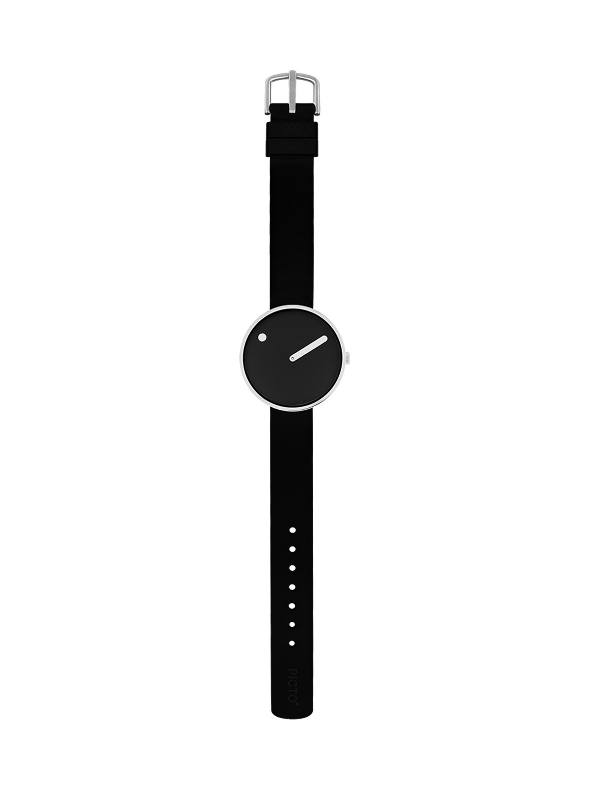 orologio donna PICTO 34070-4114 Ladies Watch Black and Steel 34mm 5ATM