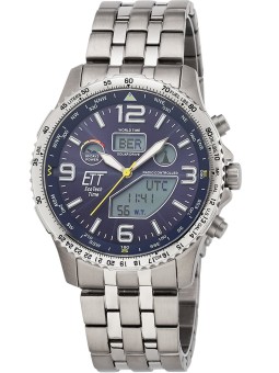 orologio uomo ETT EGT-11575-31M Mens Watch Solar Titan Radio-Controlled 43mm 10ATM