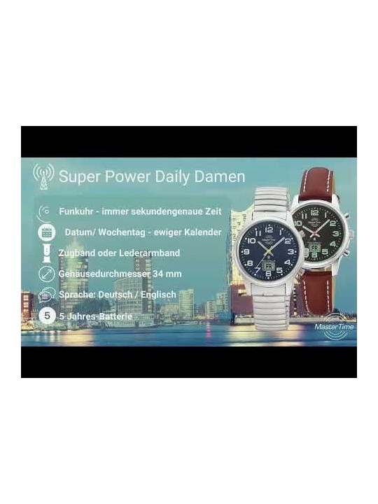 orologio donna Master Time MTLA-10820-42M Ladies Radio-Controlled 34mm 3ATM