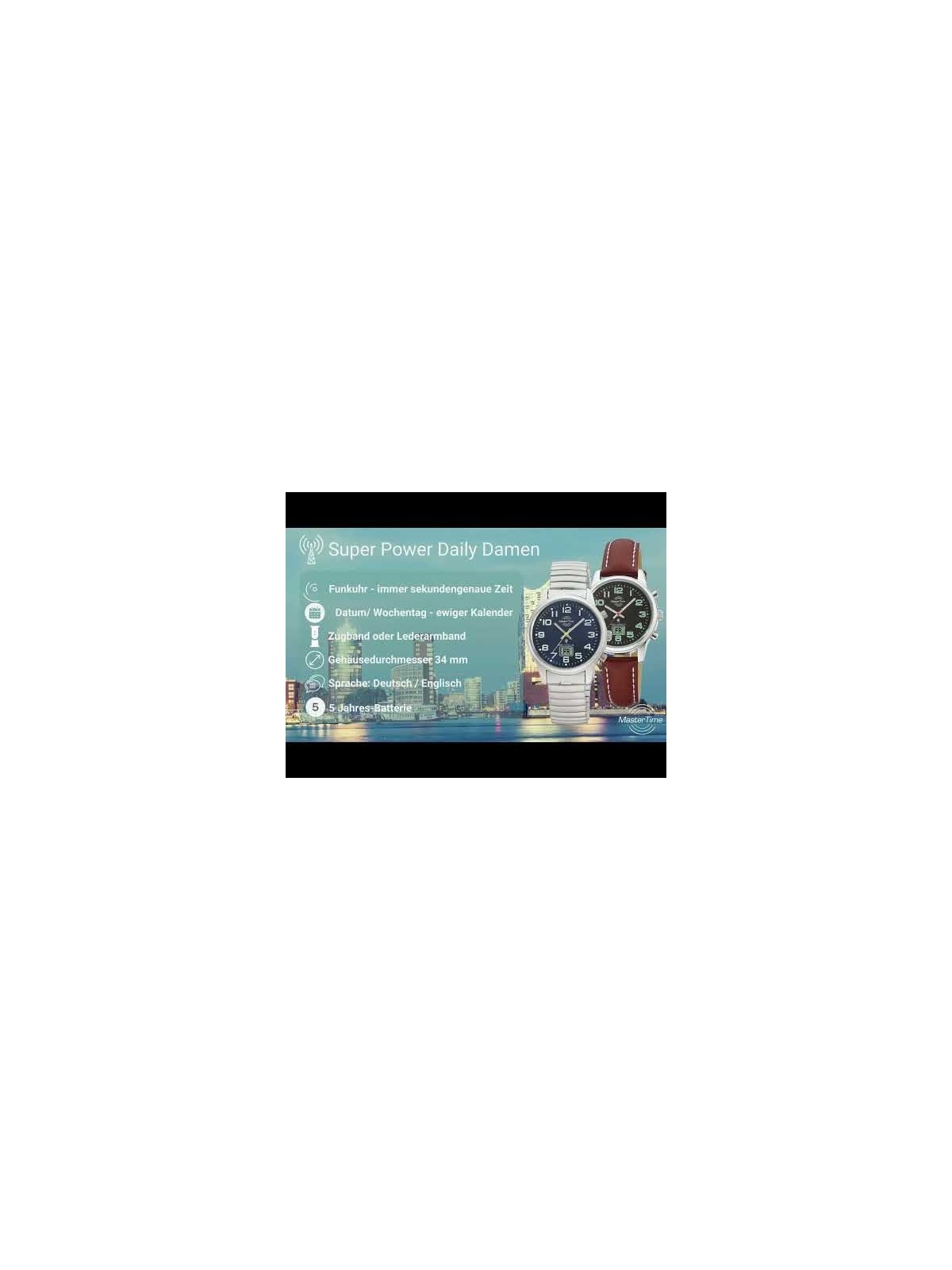 orologio donna Master Time MTLA-10820-42M Ladies Radio-Controlled 34mm 3ATM