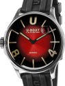 orologio uomo U-Boat 9500 Darkmoon Red SS Soleil Mens Watch 40mm 5ATM