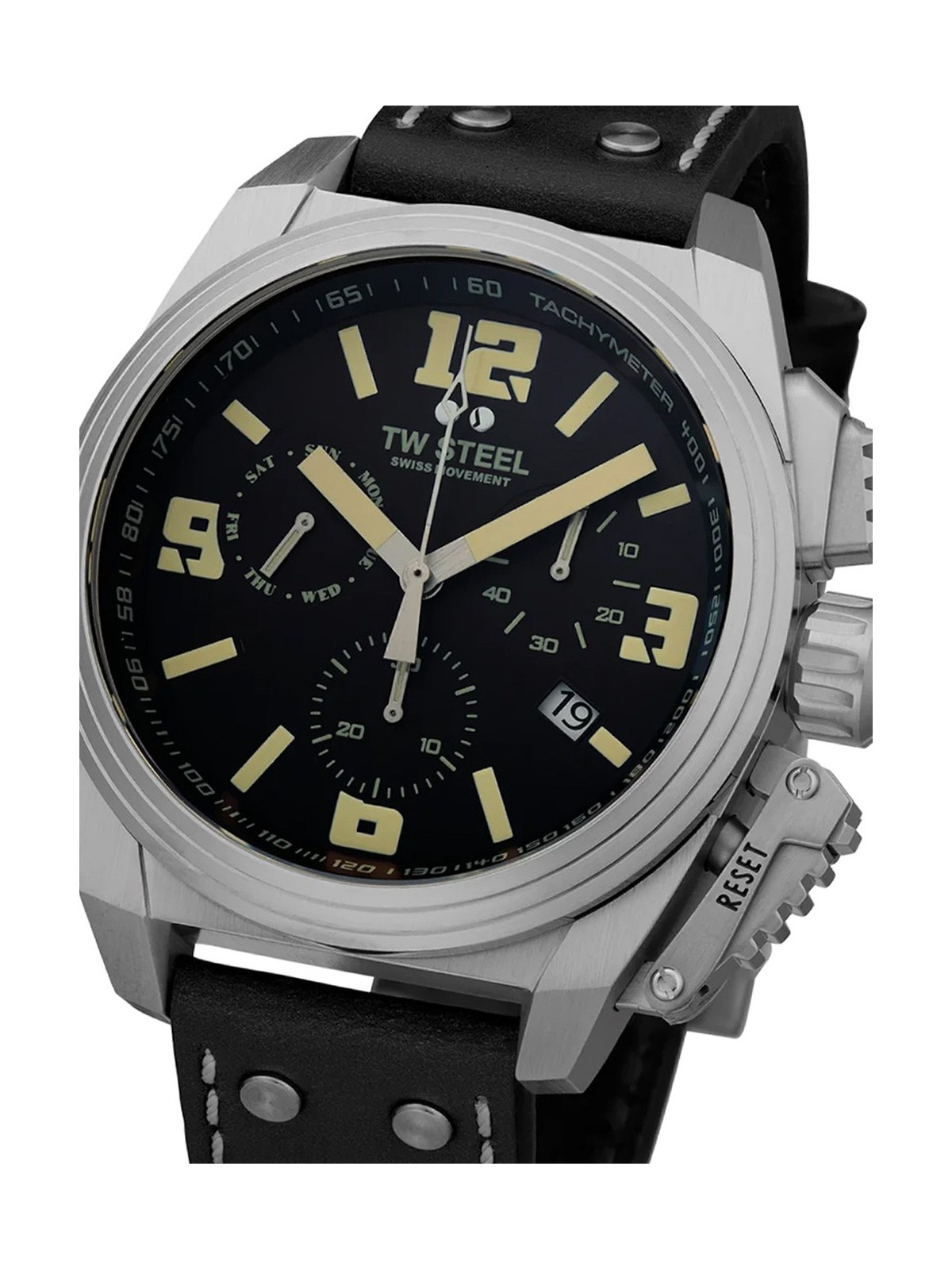 orologio uomo TW-Steel TW1111 Canteen Chronograph Mens Watch 46mm 10ATM