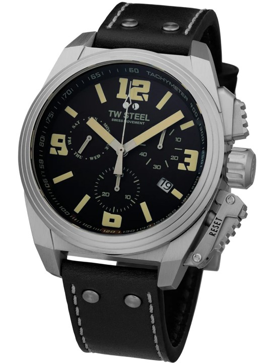 orologio uomo TW-Steel TW1111 Canteen Chronograph Mens Watch 46mm 10ATM