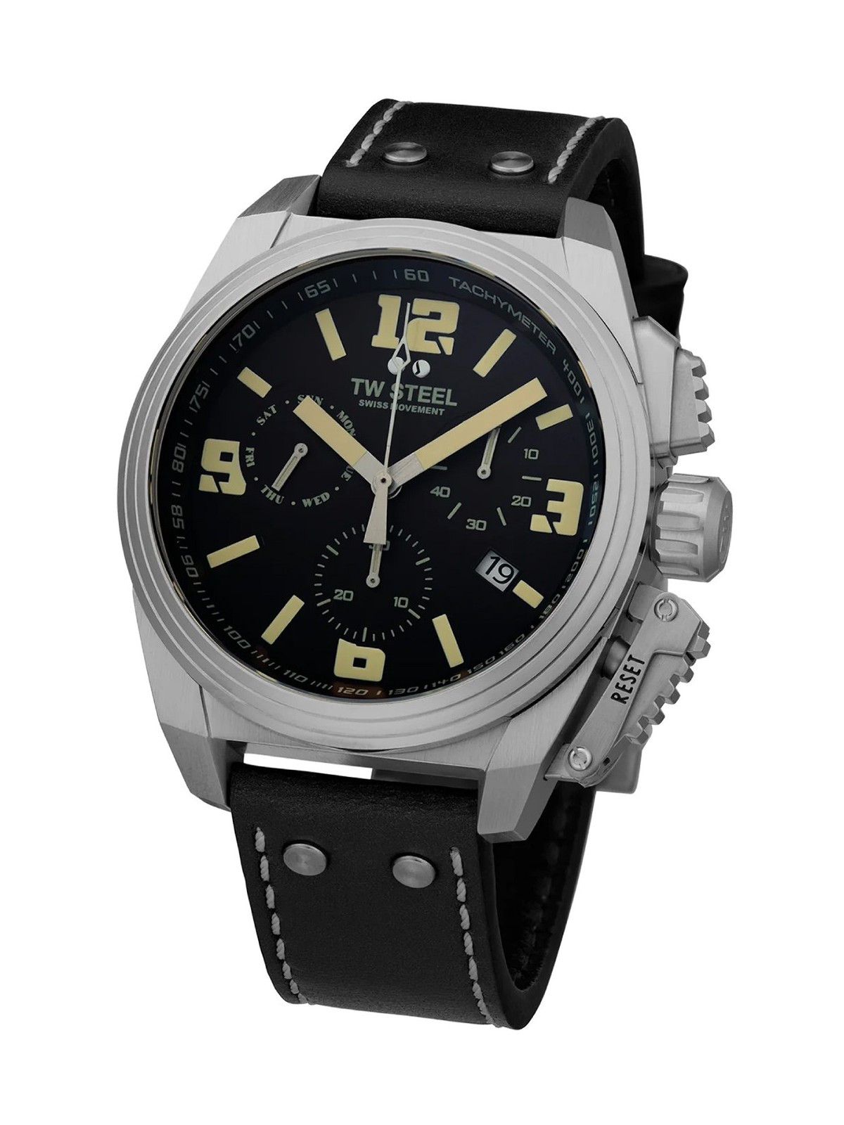 orologio uomo TW-Steel TW1111 Canteen Chronograph Mens Watch 46mm 10ATM