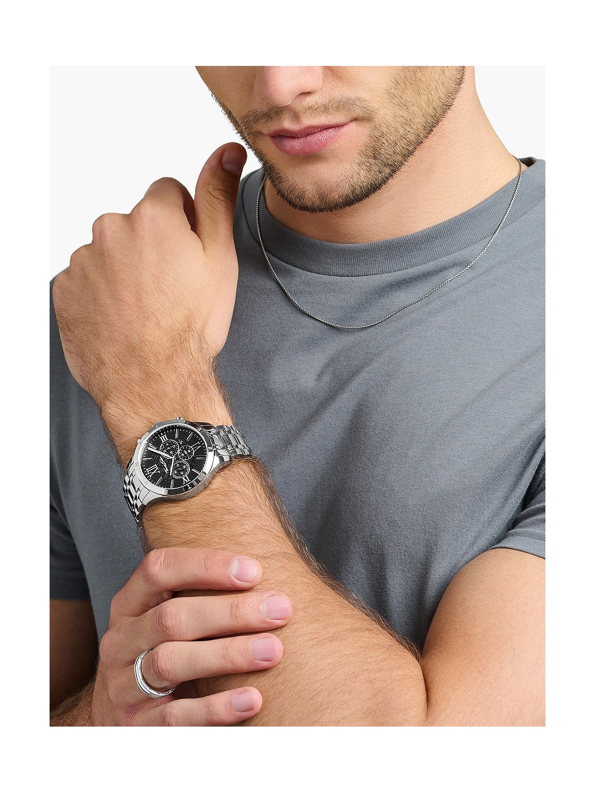 orologio uomo Thomas Sabo WA0015-201-203 Rebel Urban Chronograph Mens Watch 43mm 5ATM