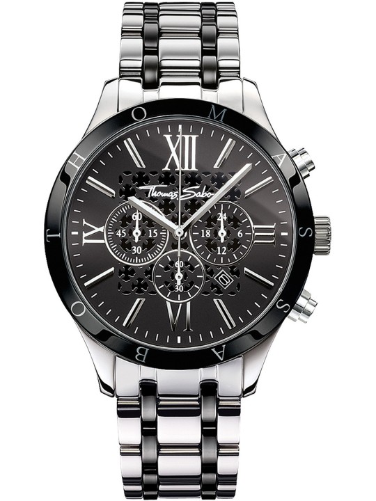 orologio uomo Thomas Sabo WA0139-222-203 Rebel Urban Chronograph Mens Watch 43mm 5ATM