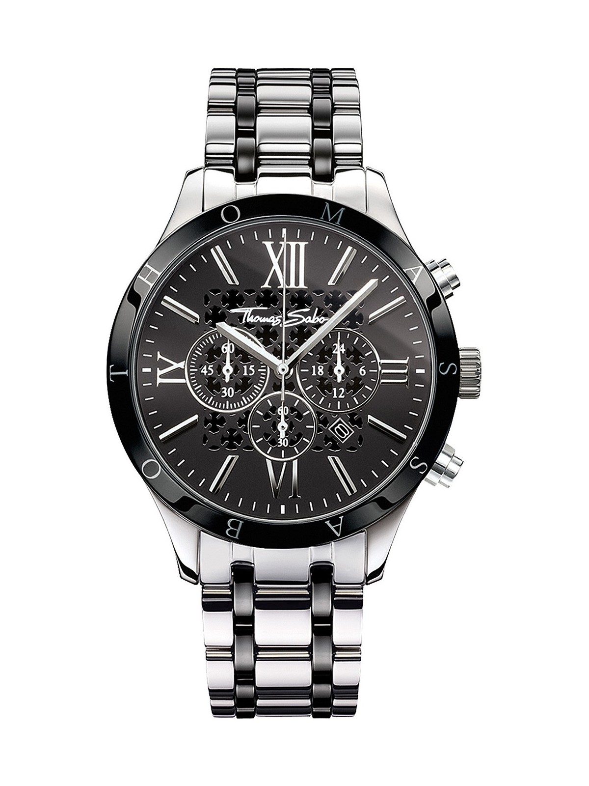 orologio uomo Thomas Sabo WA0139-222-203 Rebel Urban Chronograph Mens Watch 43mm 5ATM