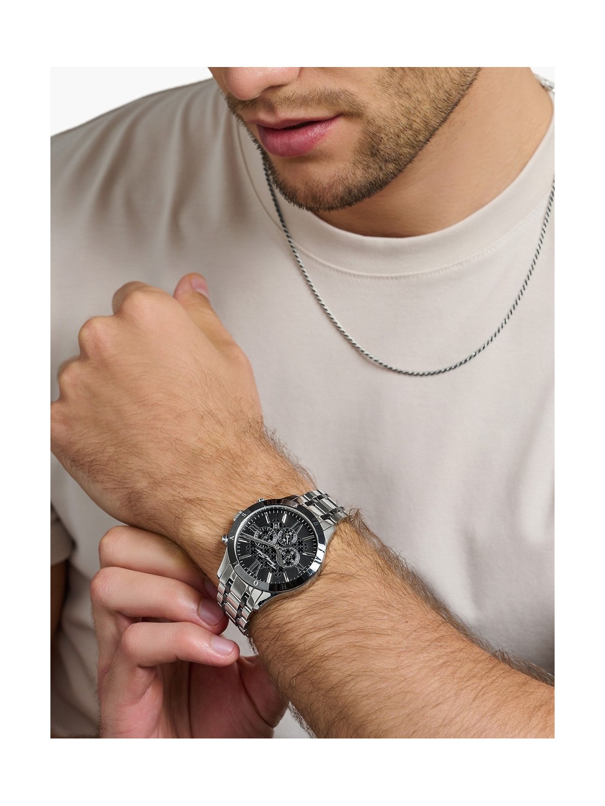 orologio uomo Thomas Sabo WA0139-222-203 Rebel Urban Chronograph Mens Watch 43mm 5ATM