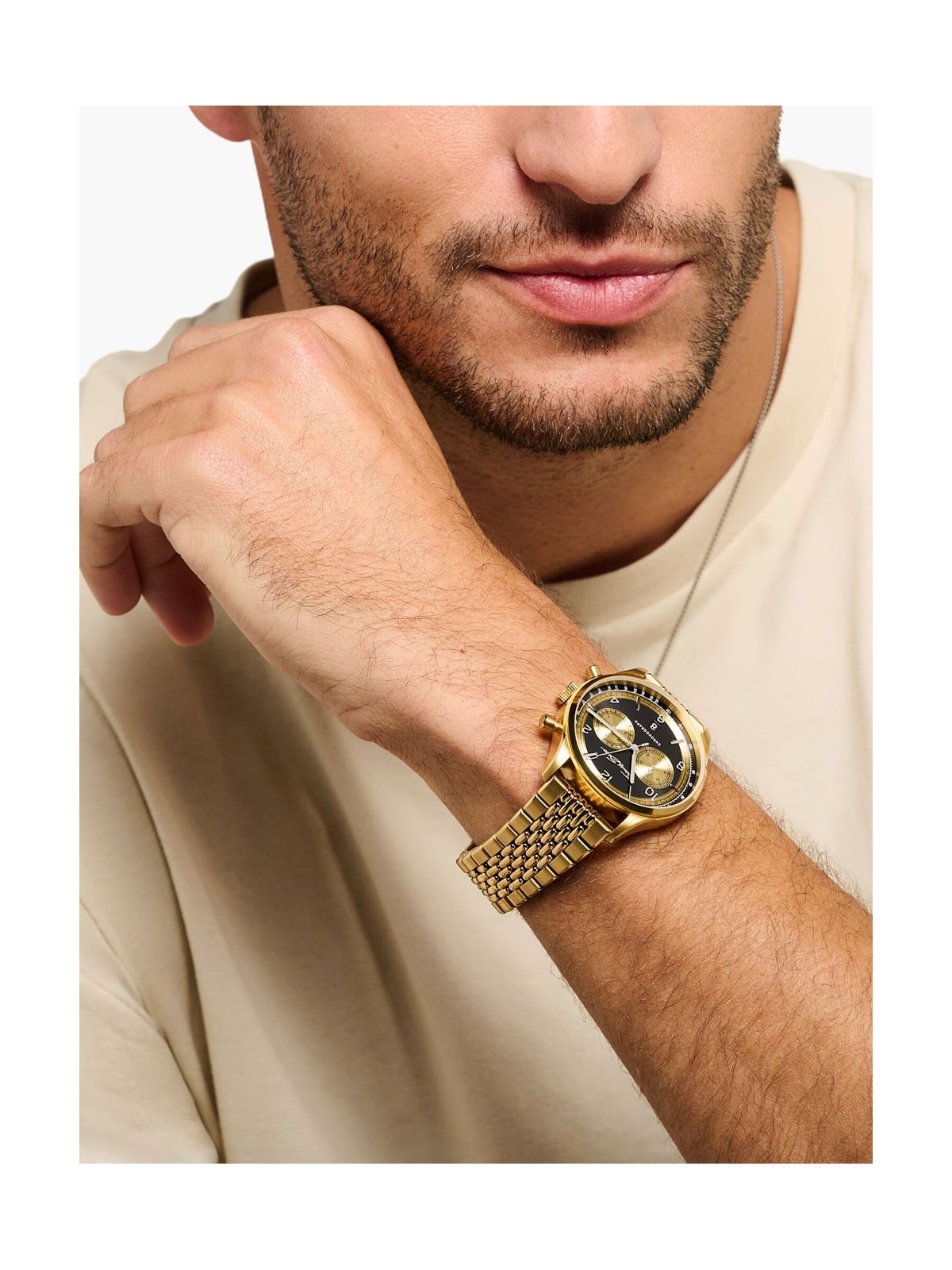 orologio uomo Thomas Sabo WA0376-264-203 Rebel at Heart Chronograph Mens Watch 40mm 3ATM