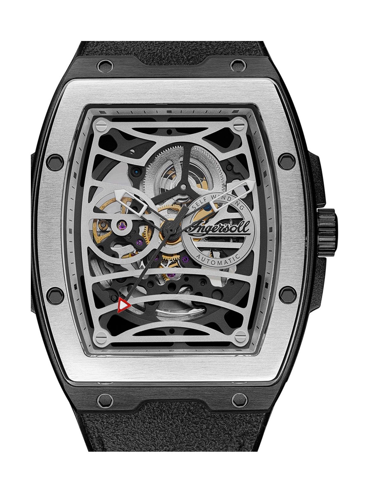 orologio uomo Ingersoll I12306 The Challenger Automatic Mens Watch 42mm 5ATM