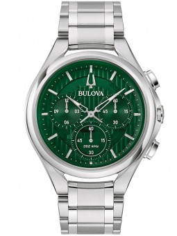 orologio uomo Bulova 96A297 Curv Mens Watch Chronograph 45mm 3ATM