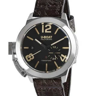 orologio uomo U-Boat 8893 Classico Tungsteno Black Automatic Mens Watch 42mm 10ATM