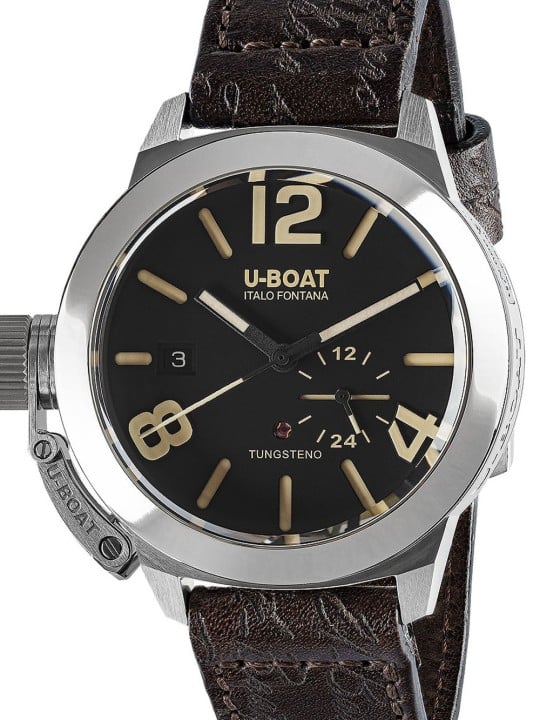 orologio uomo U-Boat 8893 Classico Tungsteno Black Automatic Mens Watch 42mm 10ATM