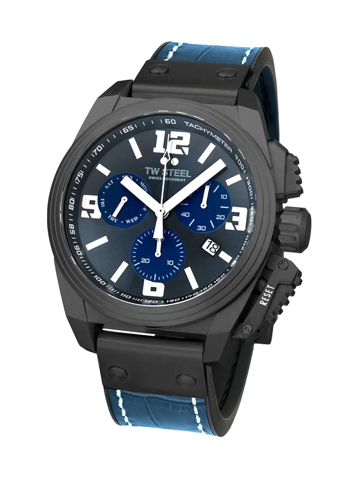 orologio uomo TW-Steel TW1117 Canteen Chronograph Mens Watch 46mm 10ATM