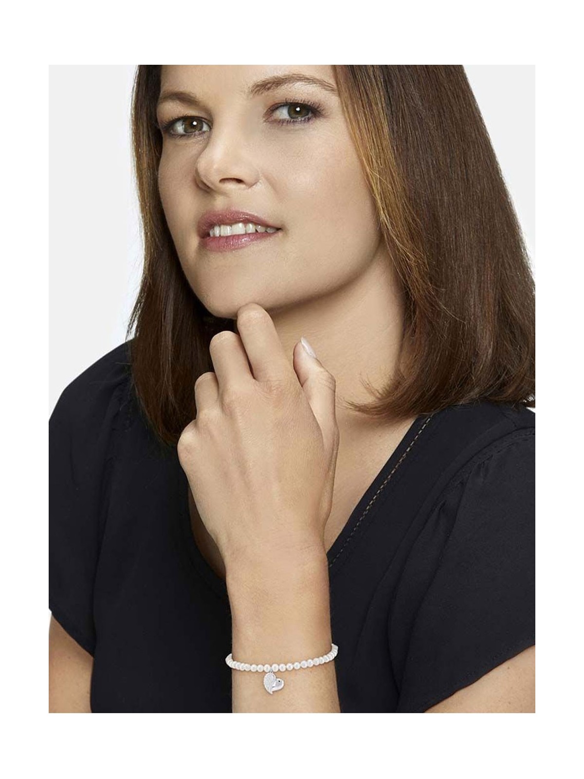 bracciale donna Angelcaller Bracelet ERB-HEARTWING-PE Pearl Ladies