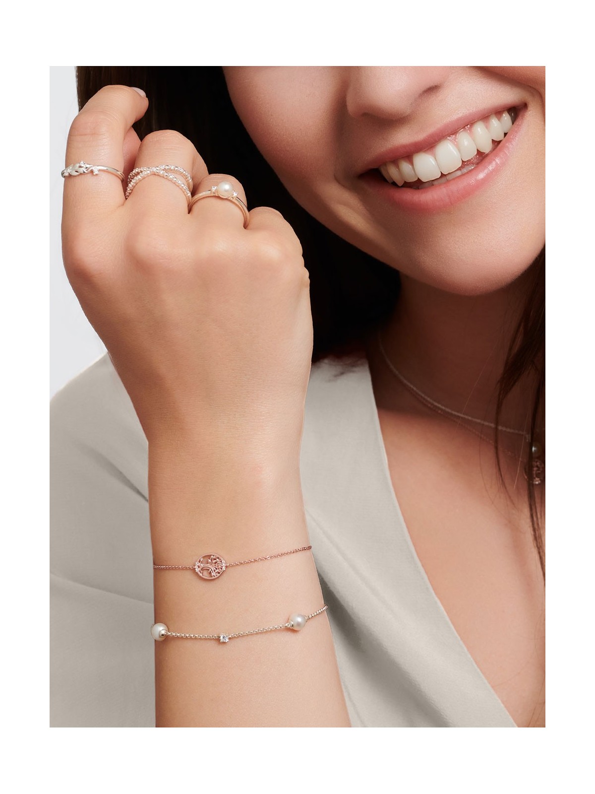 bracciale donna Thomas Sabo A2038-167-14 Pearl Bracelet Ladies