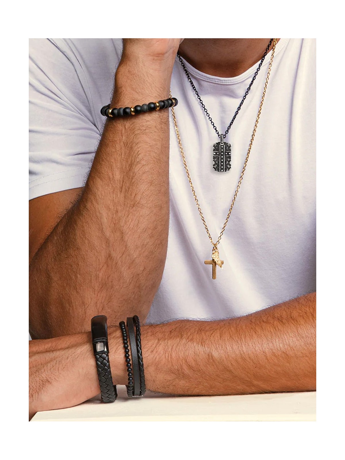 bracciale uomo Save Brave Bracelet SBB-TYLER-BK Mens