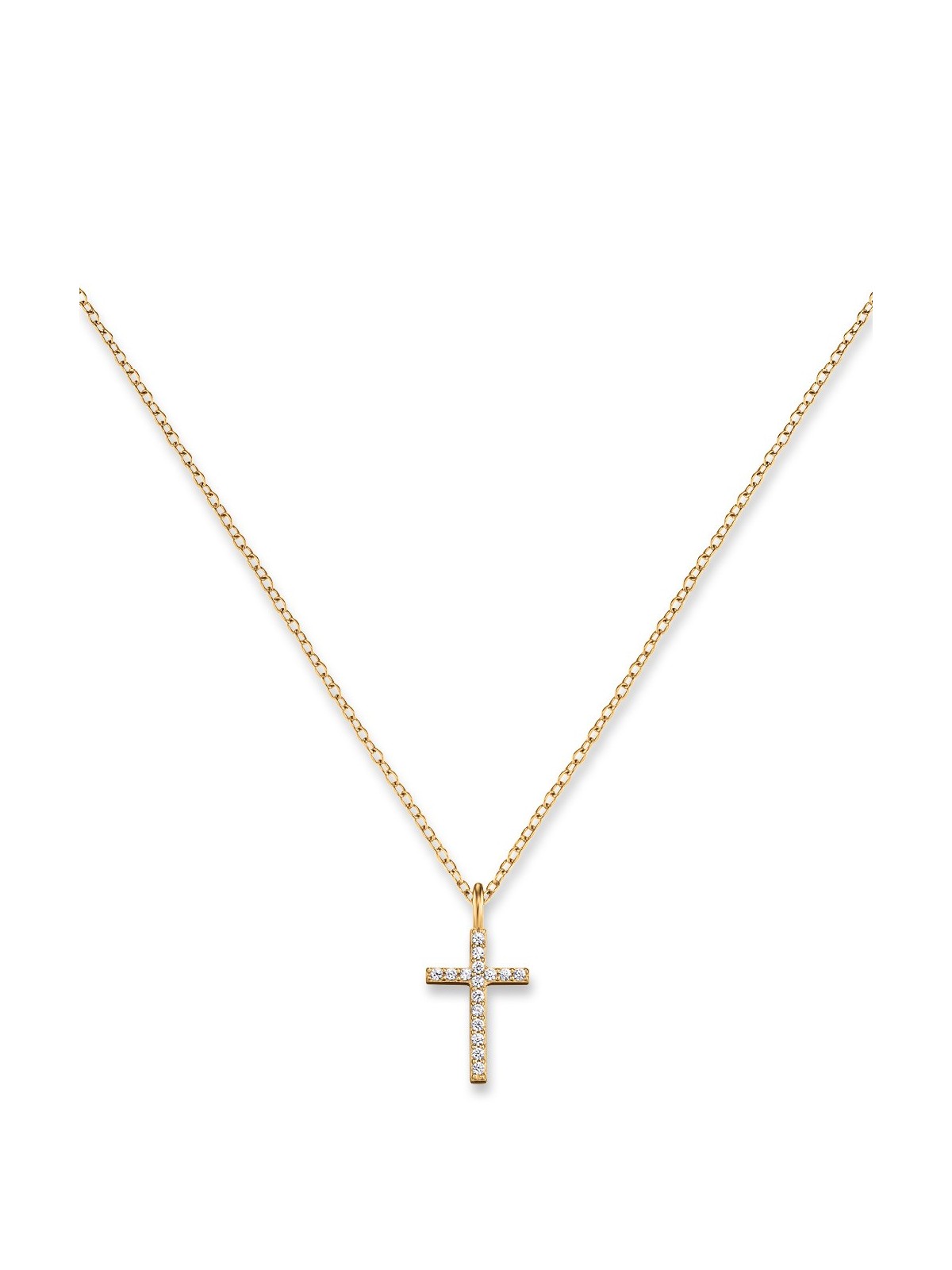 collana donna Engelsrufer ERN-LILCROSS-ZI-G Cross Ladies Necklace 38mm, adjustable