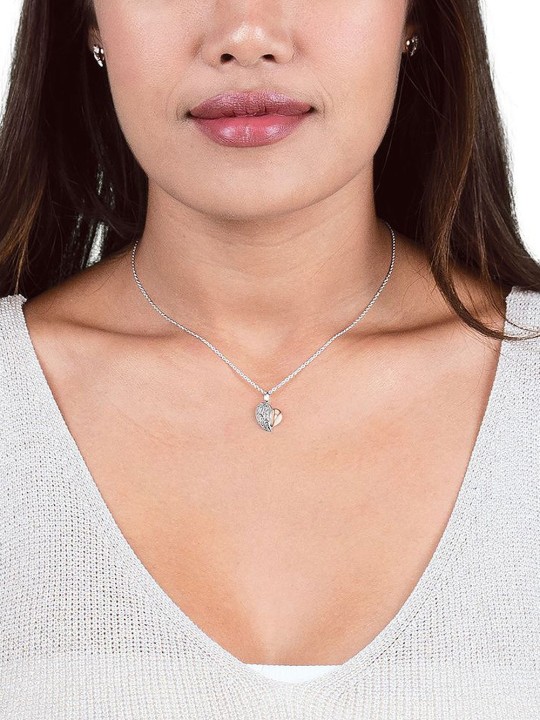collana donna Engelsrufer ERN-LILHEARTWING heart wing ladies necklace 40cm, adjustable