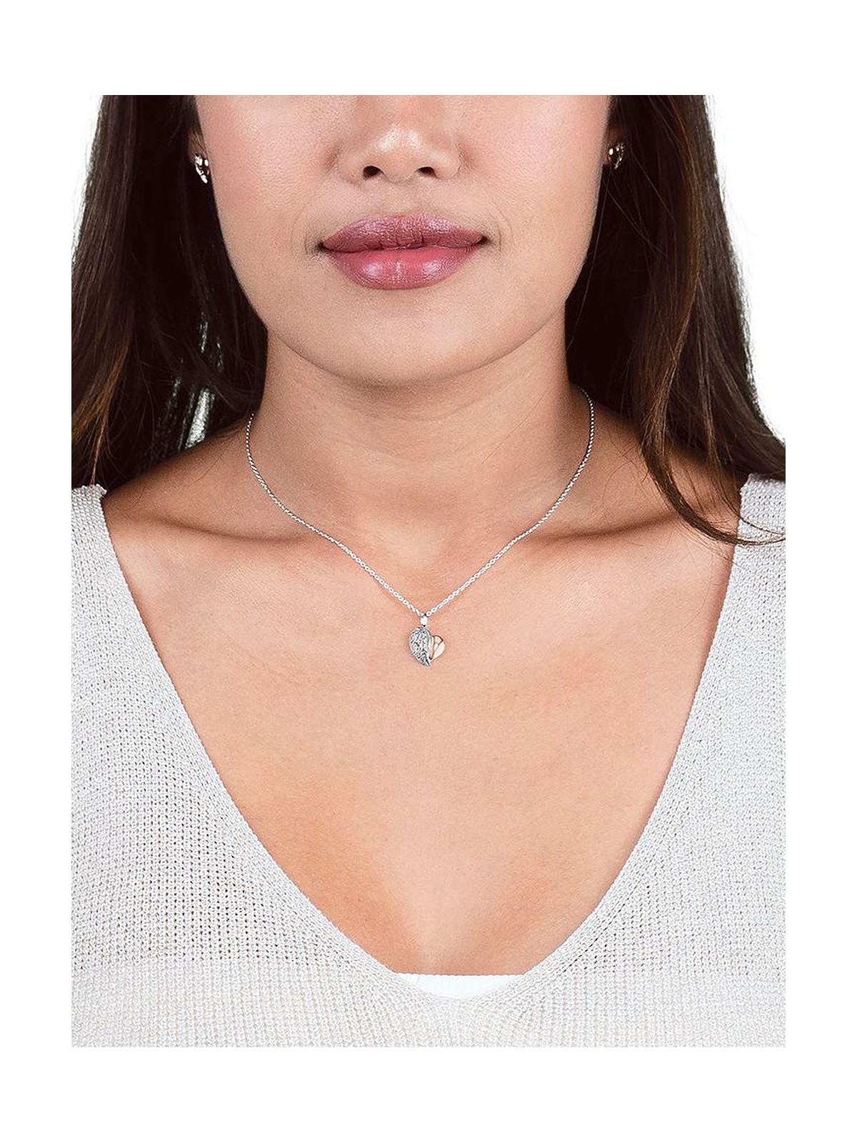 collana donna Engelsrufer ERN-LILHEARTWING heart wing ladies necklace 40cm, adjustable