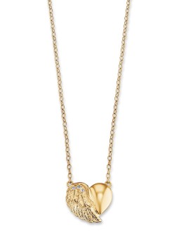 collana donna Engelsrufer ERN-LILHEARTWING-G heart wing ladies necklace 40cm, adjustable