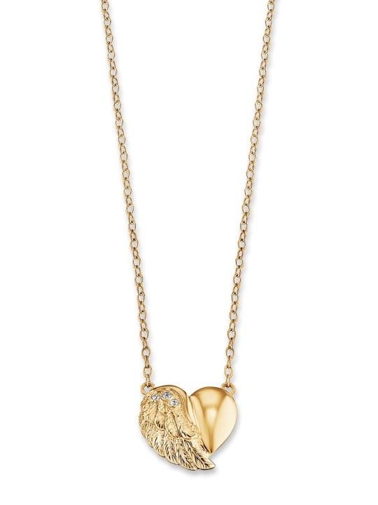 collana donna Engelsrufer ERN-LILHEARTWING-G heart wing ladies necklace 40cm, adjustable