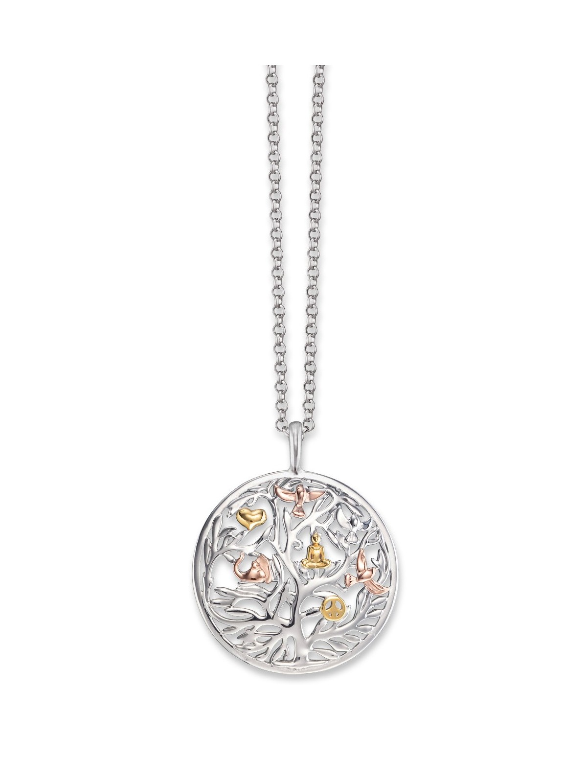 collana donna Engelsrufer ERN-TREE-TRICO Tree of Life Ladies Necklace 45cm, adjustable