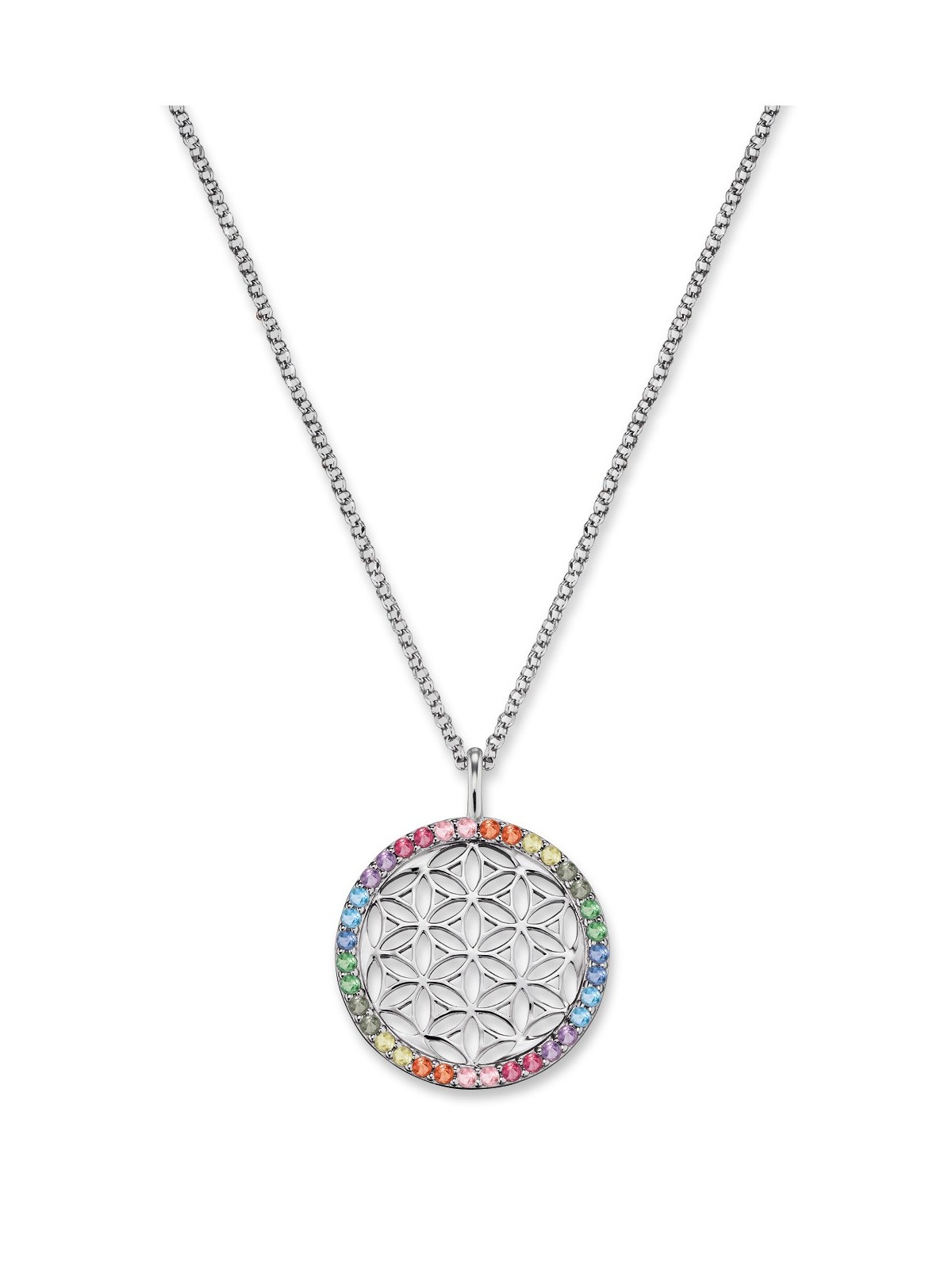 collana donna Engelsrufer ERN-LILLIFL-ZIM Flower of Life Ladies Necklace 45cm, adjustable
